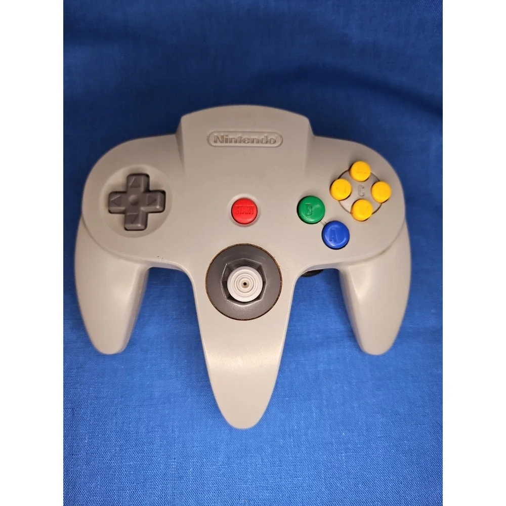 Nintendo 64 OEM Controller Original Grey For N64 Remote Gray Tested Works